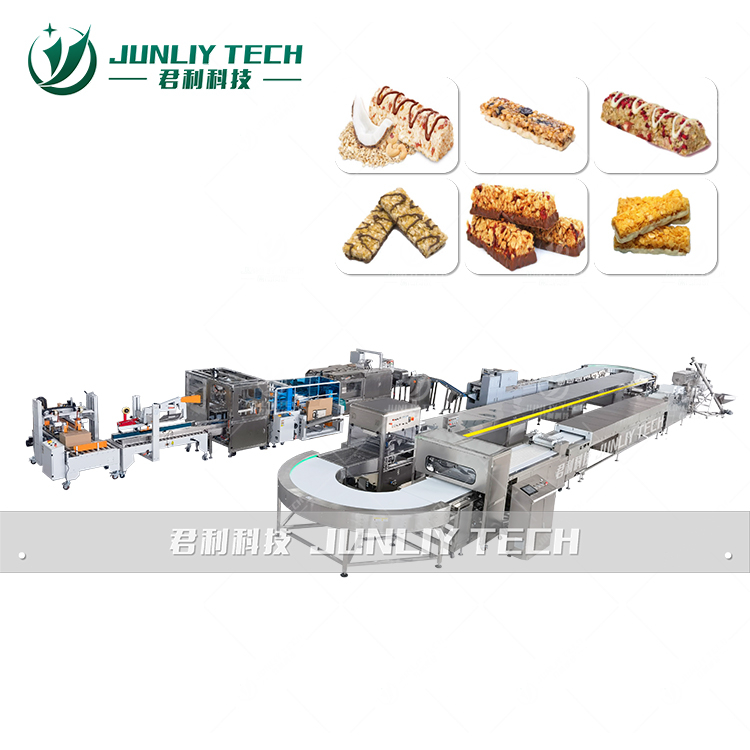 全自动巧克力谷物棒生产线 代餐棒机器 营养棒设备